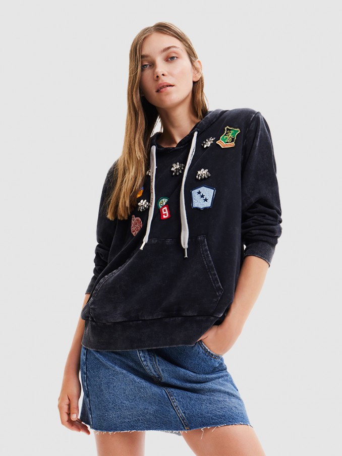 Sweatshirt Mulher Stamps Desigual
