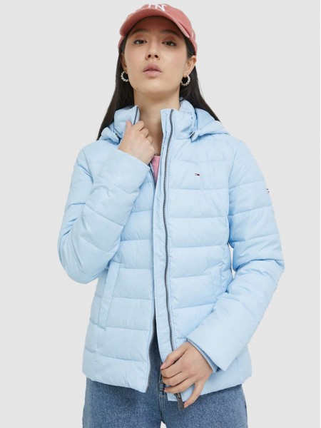 Jacket Woman Light Blue Tommy Jeans