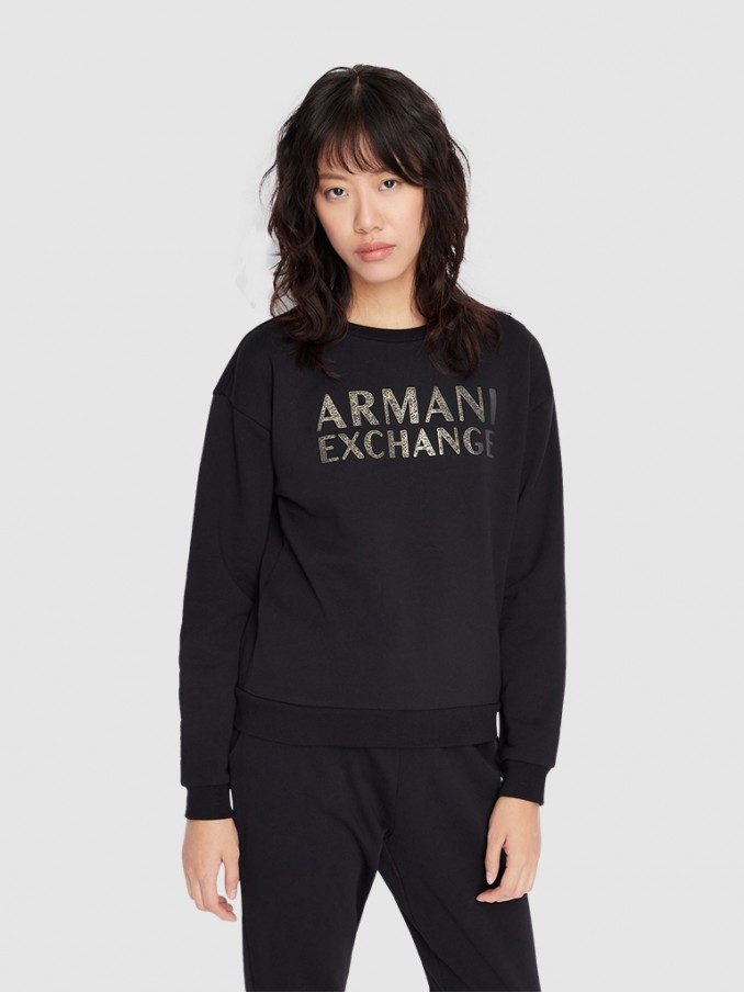 Sweatshirt Mujer Negro Armani Exchange