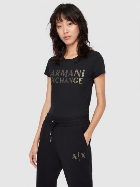 Camiseta Mujer Negro Armani Exchange