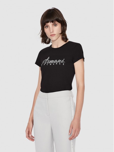 Camiseta Mujer Negro Armani Exchange