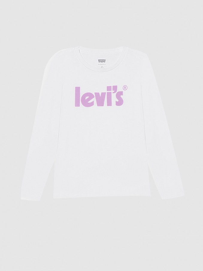 Sweatshirt Menina Poster Logo Levis