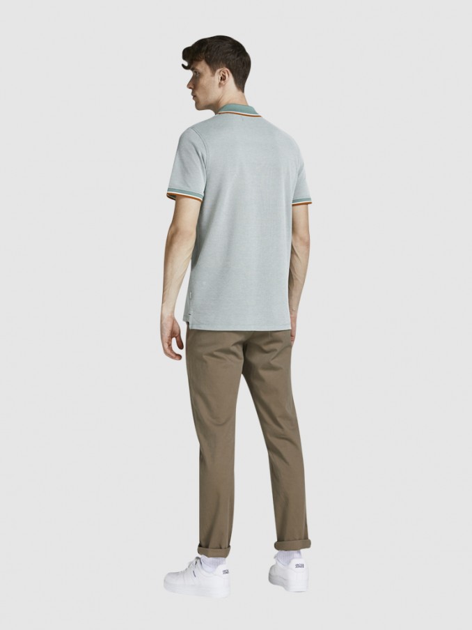 Polo Hombre Verde Claro Jack & Jones