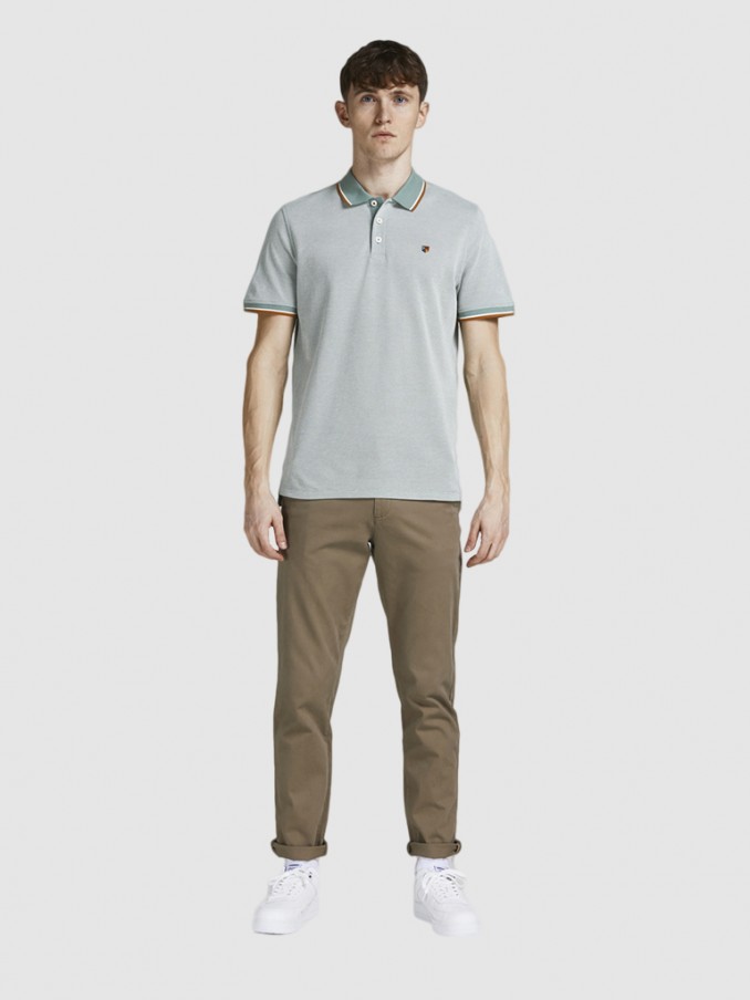 Polo Hombre Verde Claro Jack & Jones