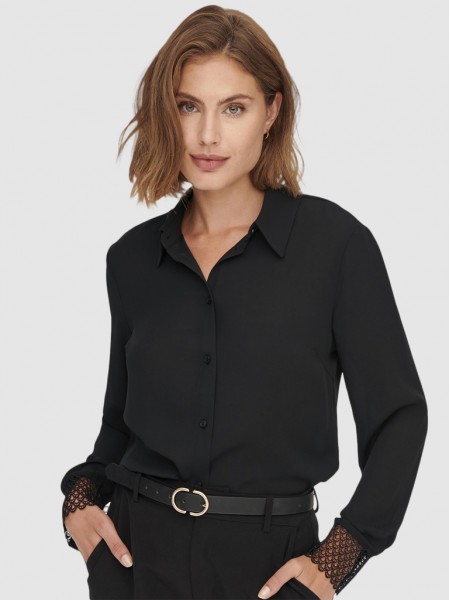 Camisa Mujer Negro Only