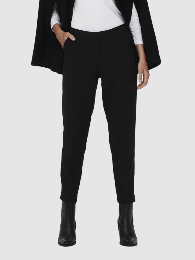 Pantalones Mujer Negro Only