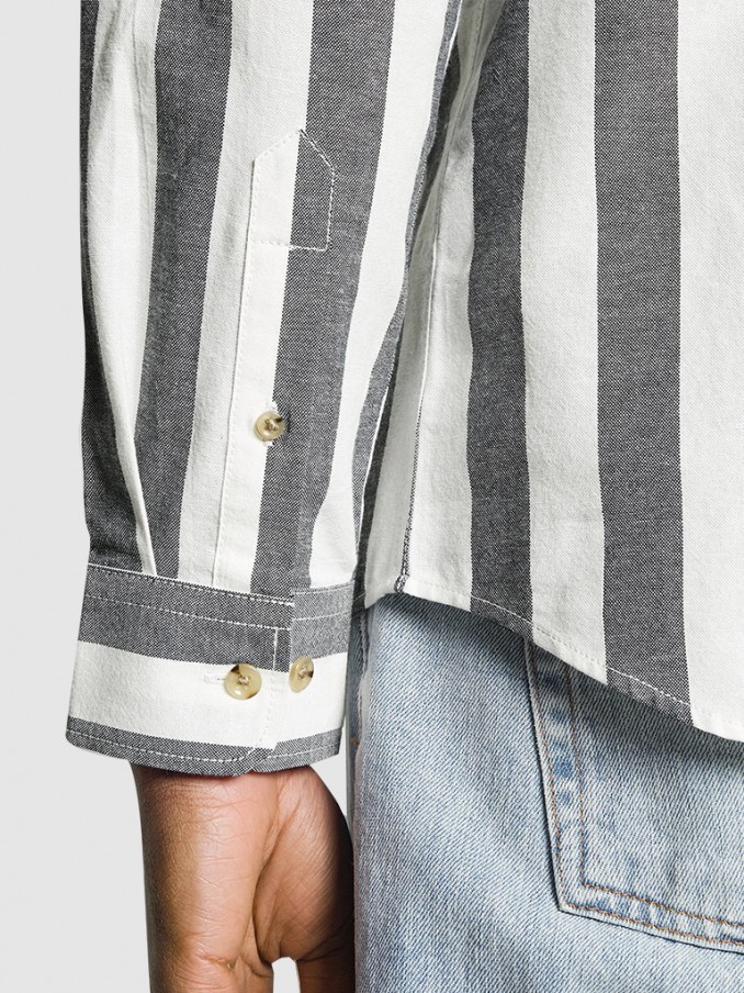 Camisa Hombre Azul Marino Jack & Jones