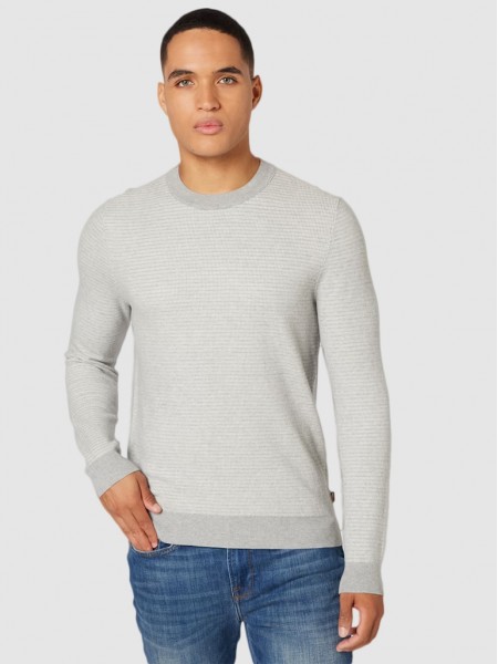 Sweatshirt Man Light Gray Hugo Boss