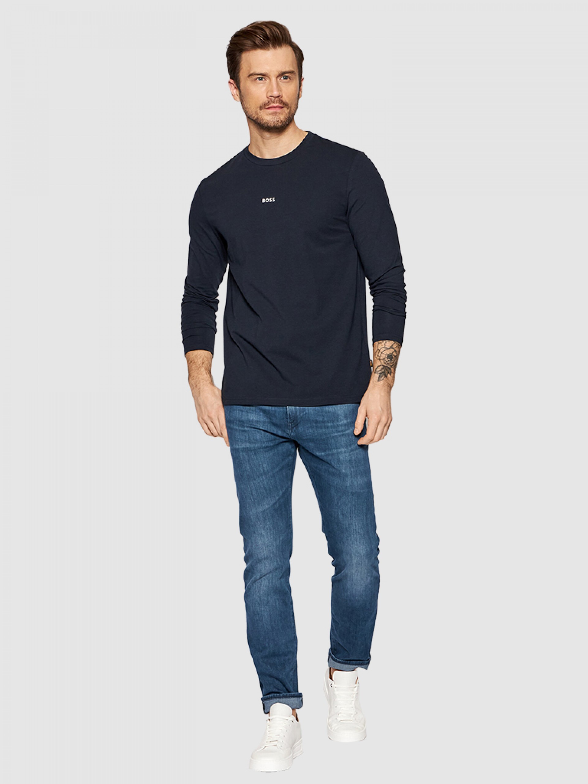 Pullover Man Boss Orange