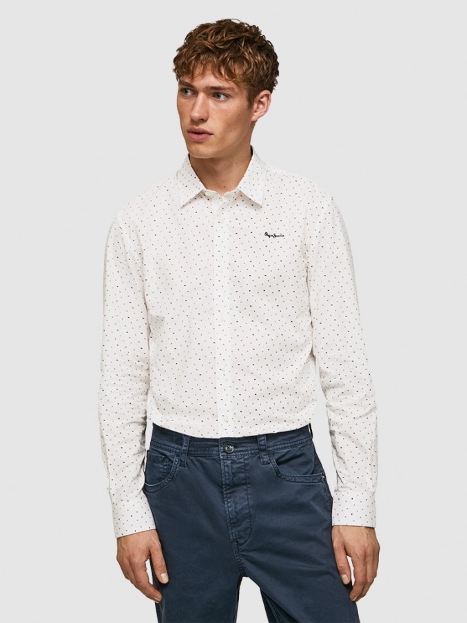 Shirt Man White Pepe Jeans London