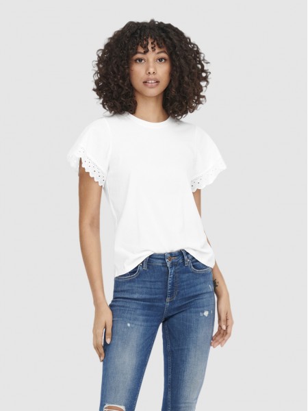 Camiseta Mujer Blanco Only