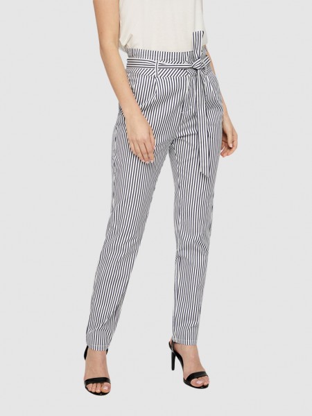 Pantalones Mujer Raya Azul Vero Moda
