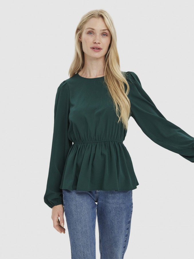 Shirt Woman Green Vero Moda