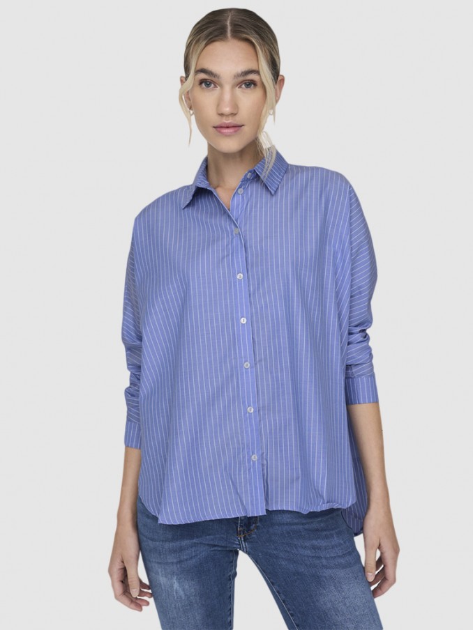 Shirt Woman Blue Stripe Only