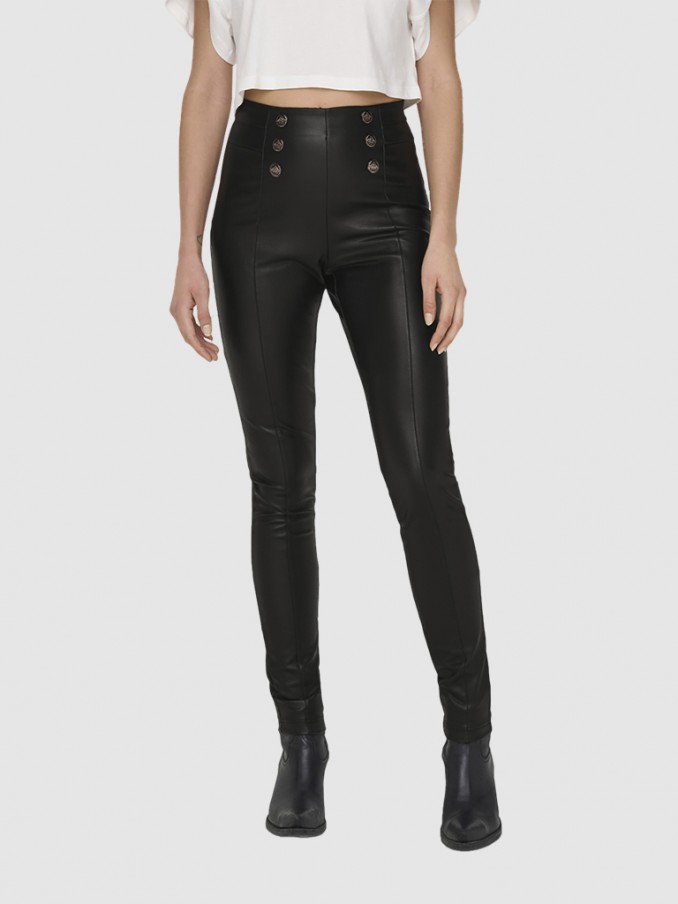 Pantalones Mujer Negro Only