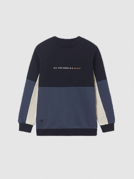 Sweatshirt Boy Navy Blue Mayoral