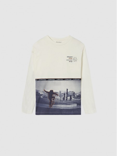 Sweatshirt Boy Cream Mayoral