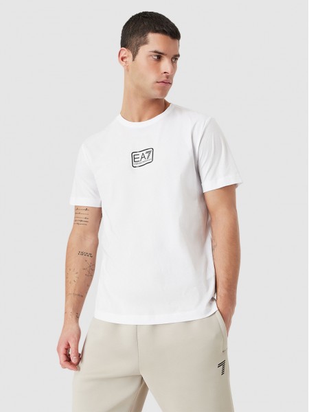 Camiseta Hombre Blanco Ea7 Emporio Armani