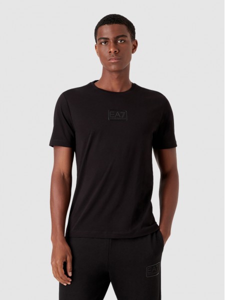 Camiseta Hombre Negro Ea7 Emporio Armani