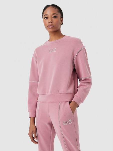 Sweatshirt Woman Rose Ea7 Emporio Armani