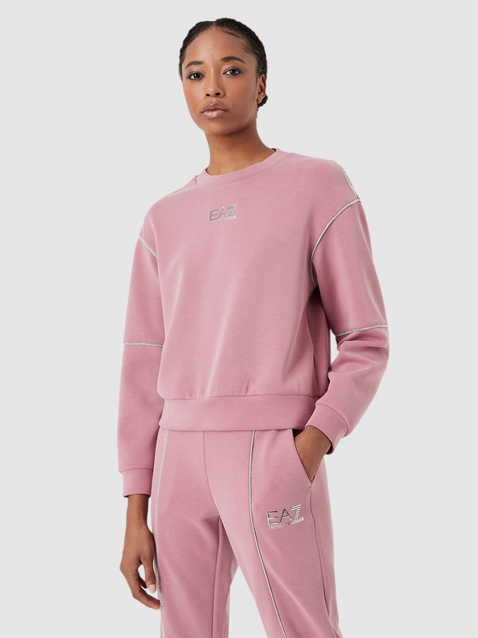 Sweatshirt Woman Rose Ea7 Emporio Armani