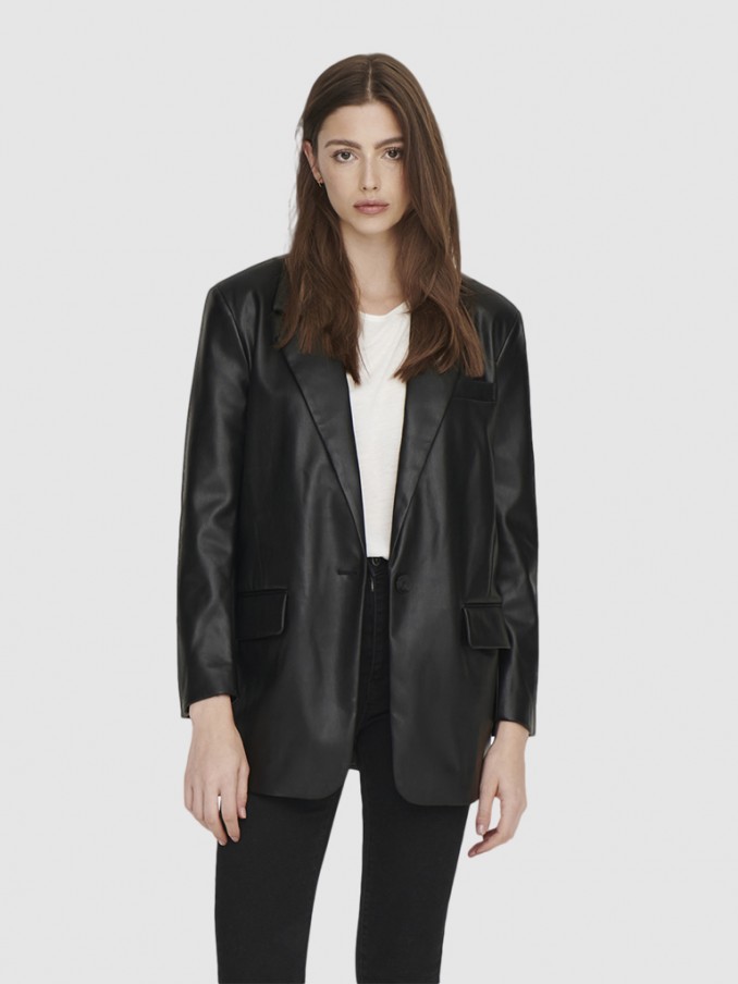 Chaqueta Mujer Negro Only