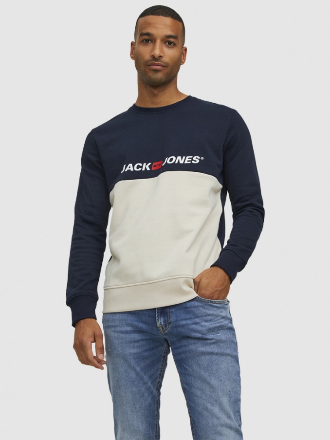 Sweatshirt Homem Corps Blocking Jack Jones