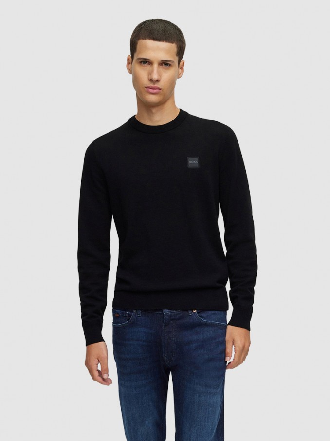 Sweatshirt Hombre Negro Hugo Boss