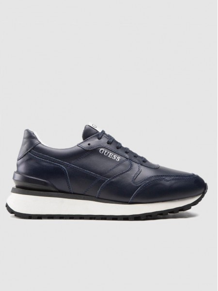 Sneakers Man Navy Blue Guess