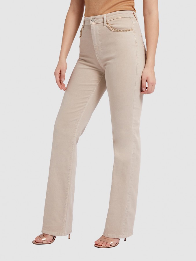 Pants Woman Beige Guess