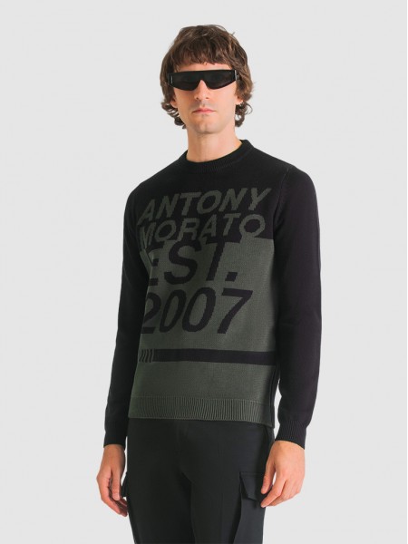 Knitwear Man Black Antony Morato