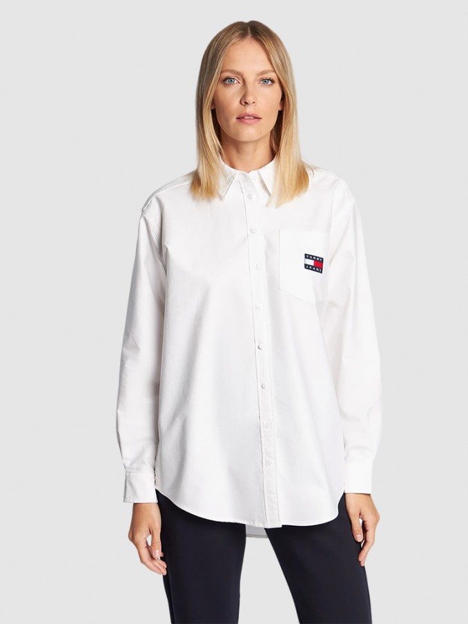Camisa Mujer Blanco Tommy Jeans