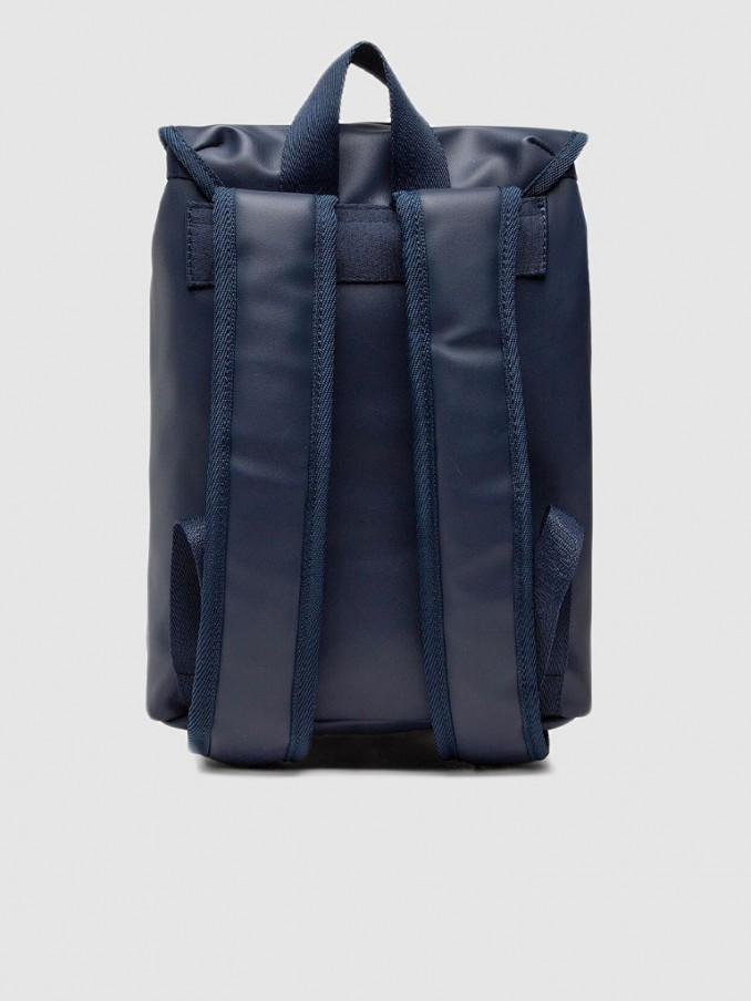 Backpack Woman Navy Blue Tommy Jeans Aw0Aw12561 AW0AW12561.38 Mellmak