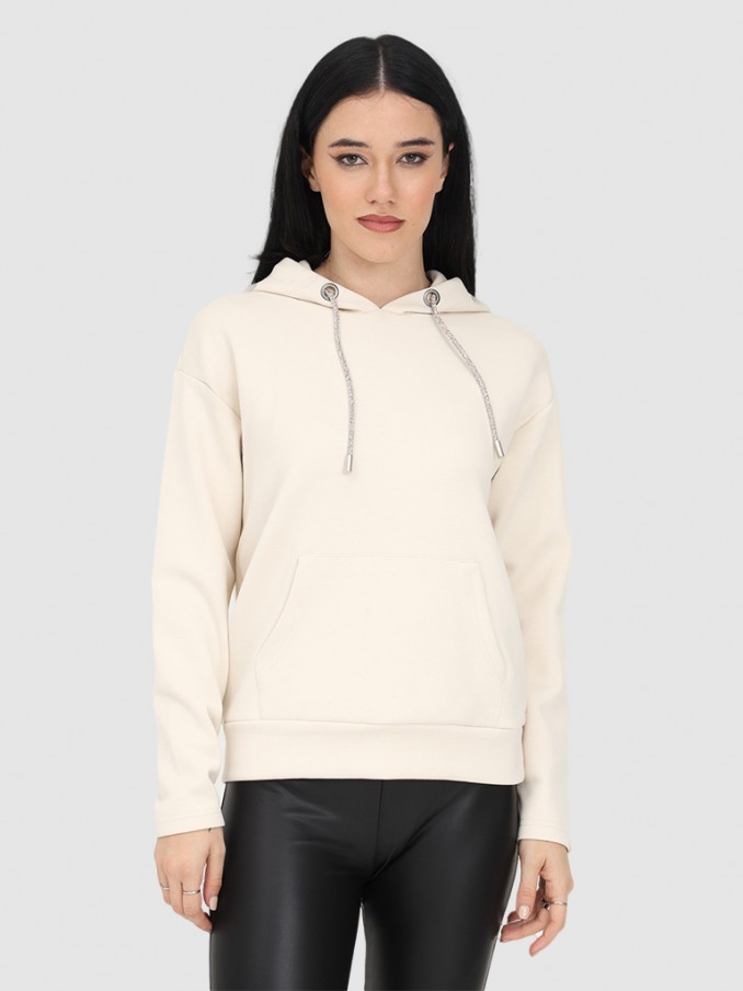 Sweatshirt Woman Beige Only