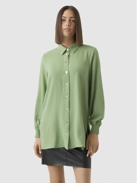 Camisa Mujer Verde Vero Moda