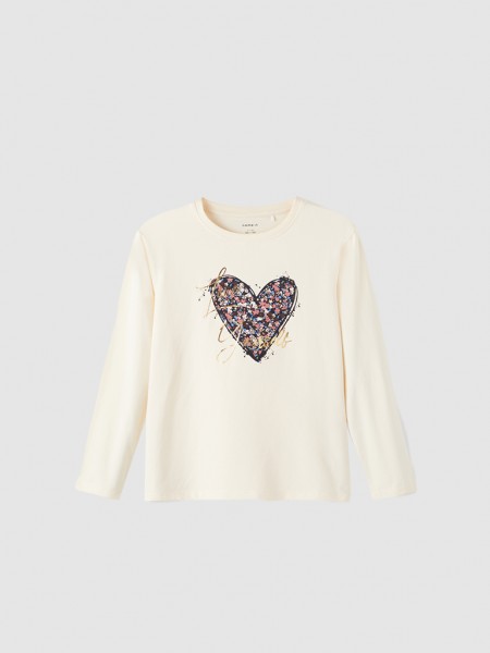 Sweatshirt Girl Cream Name It