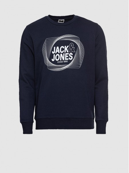 Sweatshirt Hombre Azul Marino Jack & Jones