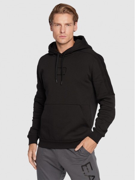 Sweatshirt Hombre Negro Ea7 Emporio Armani