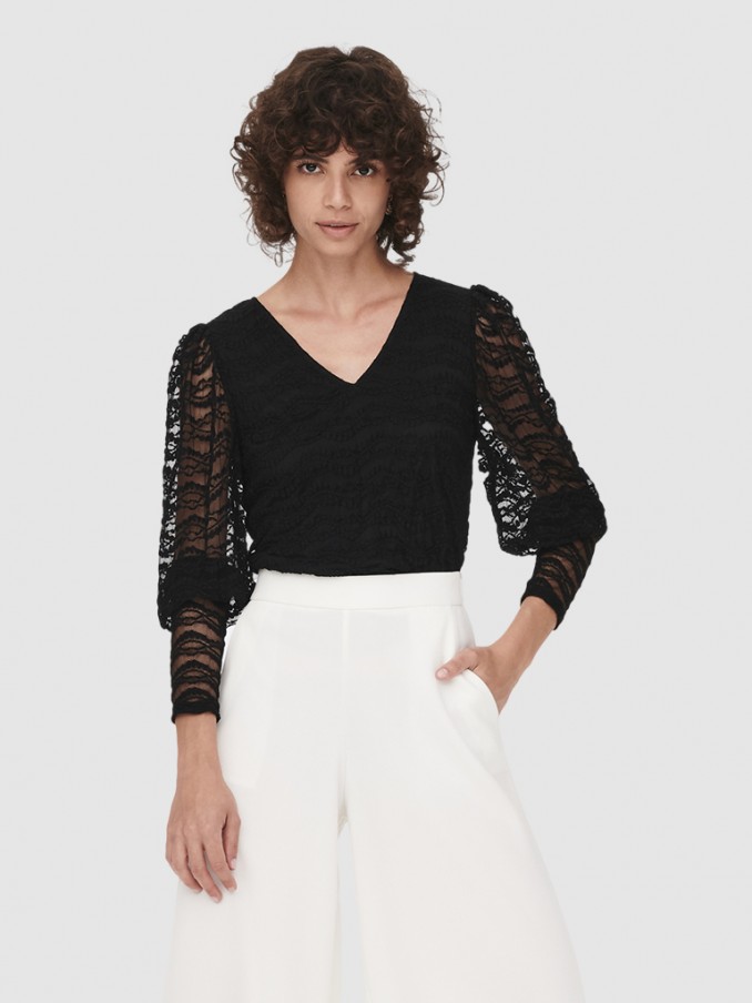 Blusa Mujer Negro Jacqueline de Yong