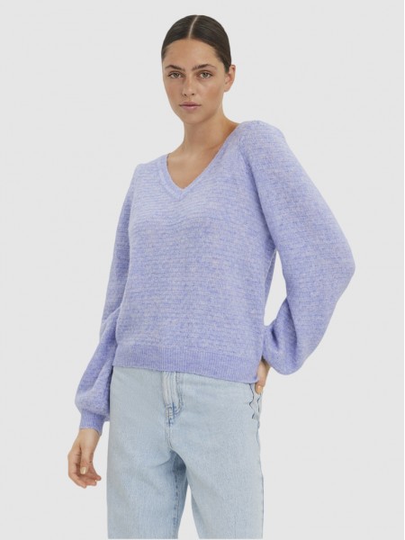 Knitwear Woman Lilac Vero Moda