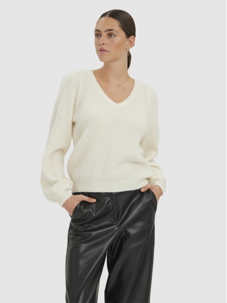 Knitwear Woman Beige Vero Moda