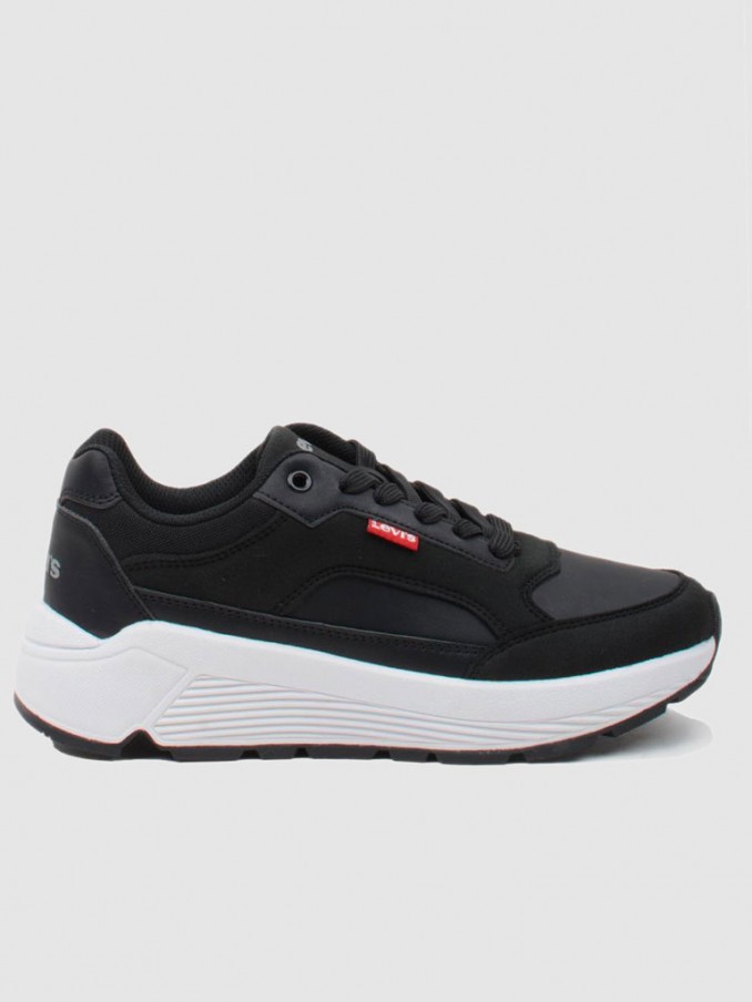 Tenis Mujer Negro Levis