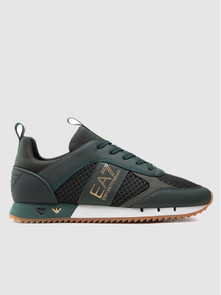 Tenis Hombre Verde Ea7 Emporio Armani