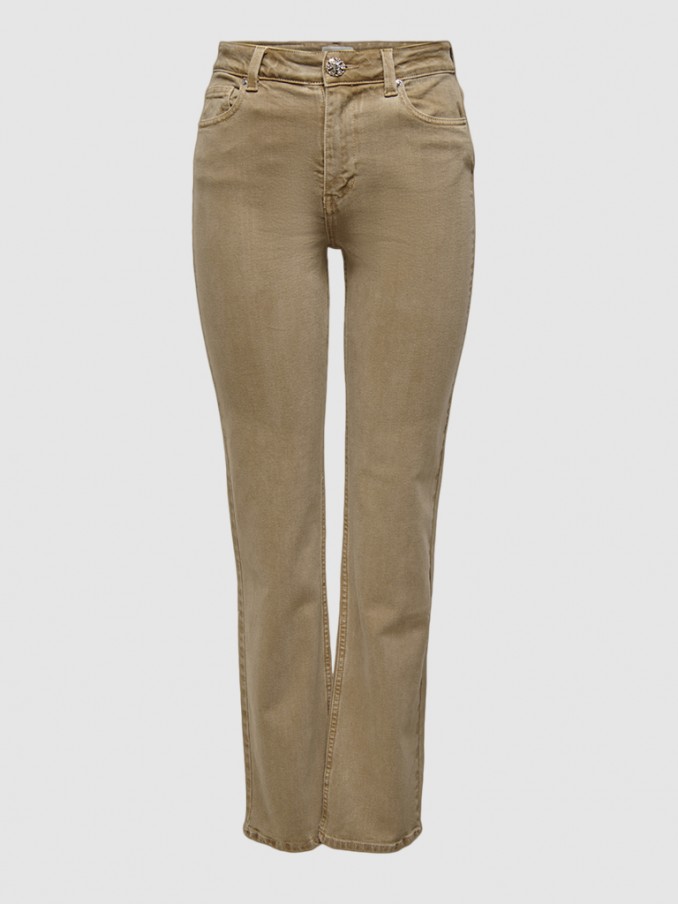 Pantalones Mujer Beige Only