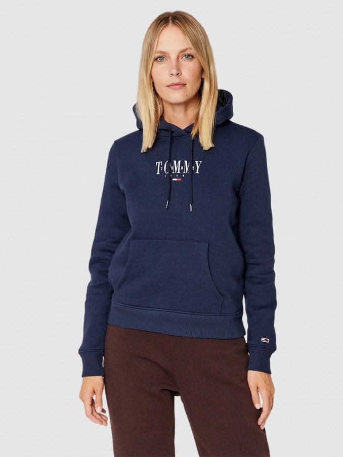 Sweatshirt Woman Navy Blue Tommy Jeans