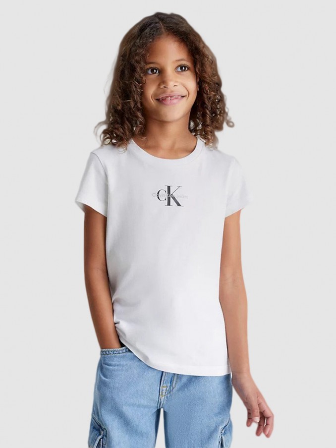 Camiseta Nia Blanco Calvin Klein