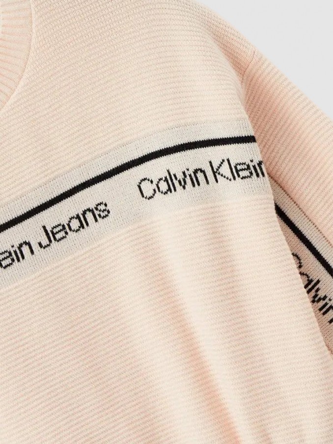 Sweatshirt Menina Logo Tape Calvin Klein