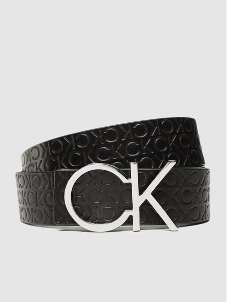 Cinturon Mujer Negro Calvin Klein