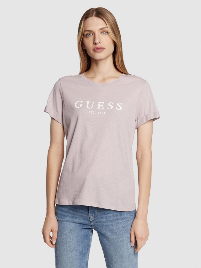 Camiseta Mujer Lila Guess