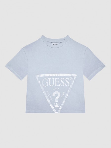 Camiseta Nia Azul Claro Guess